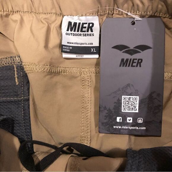 MIER Quick Dry Lightweight Stretch Water Resistant Hiking Pants Men's Sz XL NWT - Picture 3 of 7